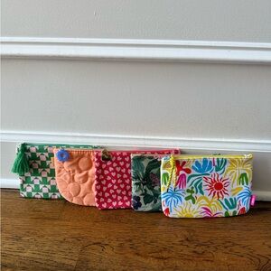 5 for $25 item 🌺 Ipsy Glam Bag Zippered Pouch Set Cosmetic Bags